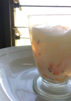 Foto resep Es Buah Jeruk Rasa Leci