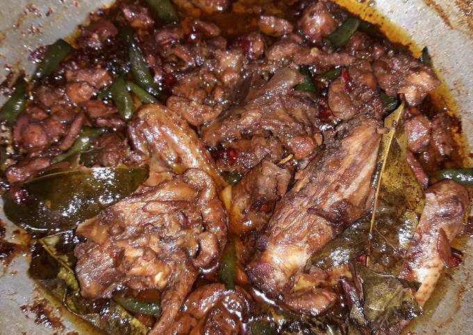 Ayam kecap cabe ijo