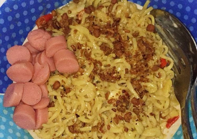 Bagaimana Membuat 👩🏻‍🍳 Indomie Carbonara Anti Gagal