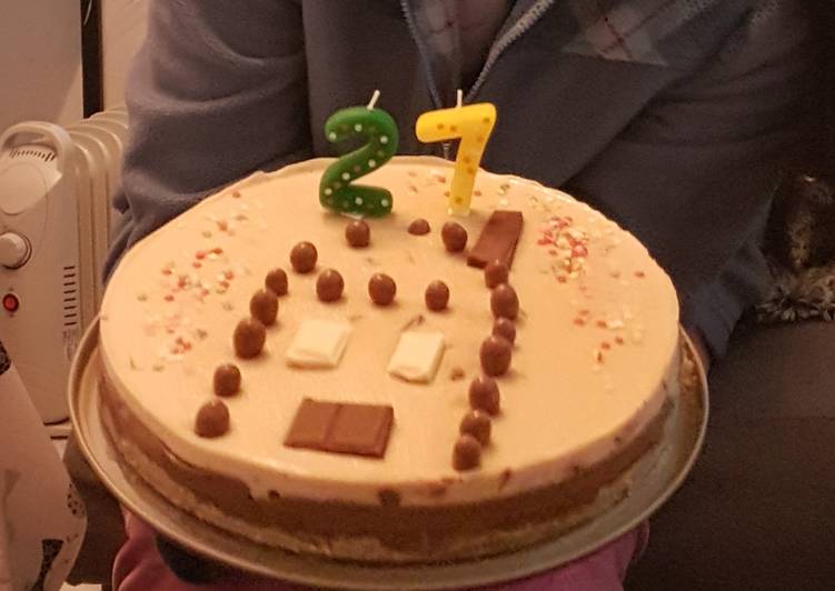 Tarta de tres chocolates