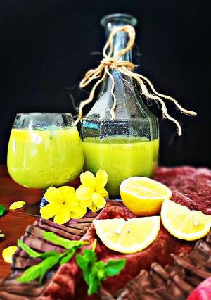 صورة لوصفة عصير الحمضيات والنعنع والزنجبيل المنعش