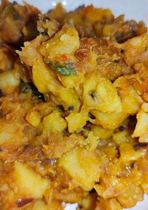 கருணைக்கிழங்கு மசியல்(karunaikilangu masiyal recipe in tamil) செய்முறை முக்கிய புகைப்படம்