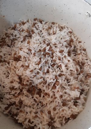 عکسی از دستور عدس پلو