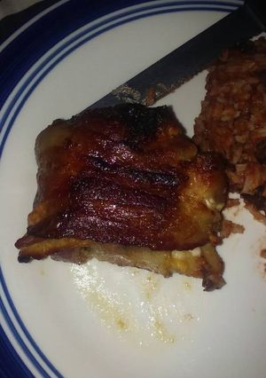 A picture of Jalapeno & cream cheese stuffed chicken.
