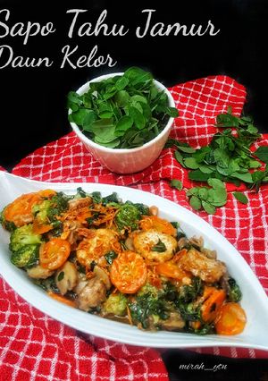 Foto resep Sapo Tahu Jamur Daun Kelor