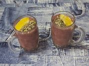 Una foto de batido de pera
