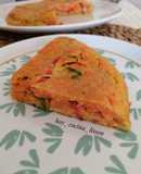 Tortilla de boniato con pimientos
