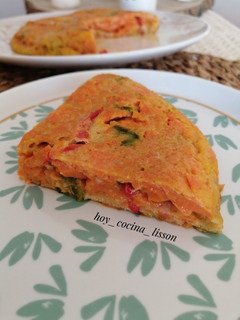 Foto principal de Tortilla de boniato con pimientos