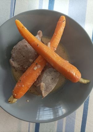 Une photo de Filet mignon aux carottes