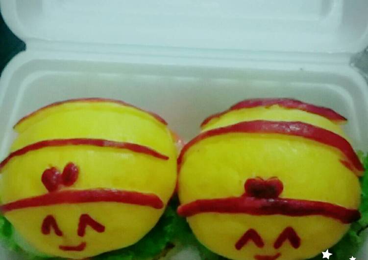 Resep masakan Paoger (bapao burger) | Langkah Membuat Paoger (bapao burger) Yang Sedap
