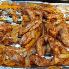 Fajita chicken (BBQ cooked) A picture of Fajita chicken (BBQ cooked).
