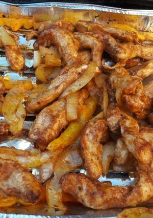 A picture of Fajita chicken (BBQ cooked).