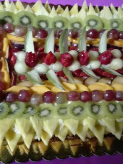 Una foto de Tarta de hojaldre con frutas