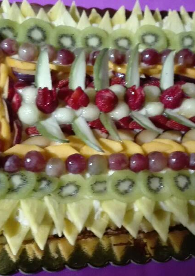 Una foto de Tarta de hojaldre con frutas