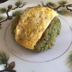 A picture of Fried Avocado and Egg.