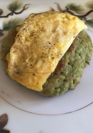 A picture of Fried Avocado and Egg.