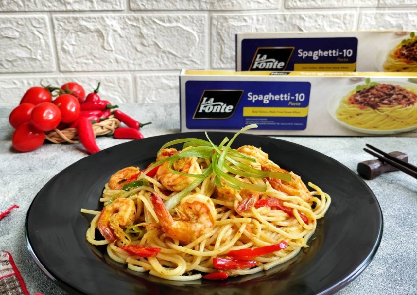Spaghetti Kari Udang Spesial