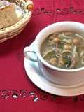 Sopa de sepia y garbanzos