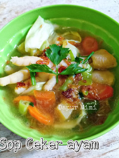 Foto resep Sop sayur + ceker ayam