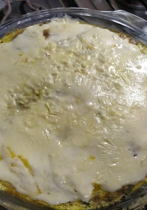 Una foto de Lasañas de zucchini con salsa blanca de verdeo