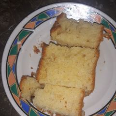 A picture of Cake with simple decoration.