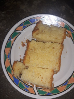 A picture of Cake with simple decoration.