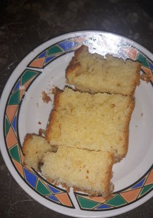 A picture of Cake with simple decoration.