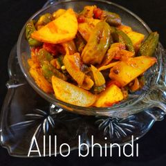 A picture of Aloo bhindi.
