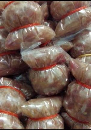 A picture of Naem Moo (Fermented Pork Sausage).