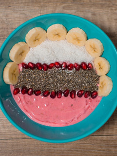 Una foto de Smoothie bowl de frambuesa