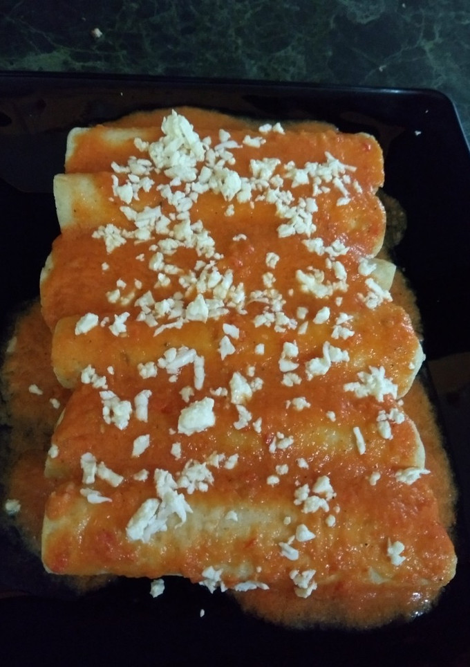 Una foto de Entomatadas caseras