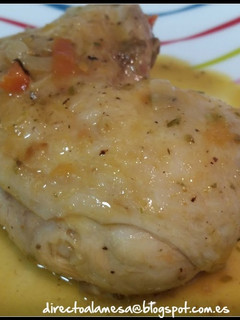 Una foto de Contramuslos de pollo al curry