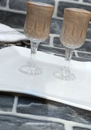 Chocolate banana smoothie ainihin hoton girkin