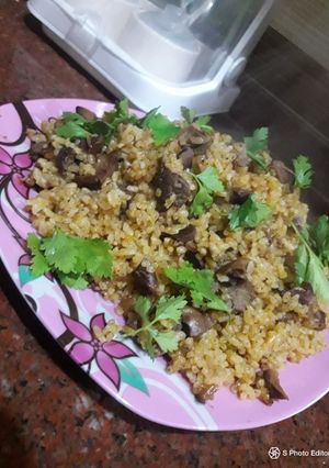 صورة لوصفة رز بالكبد والقوانص