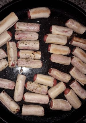 Una foto de Masa casera para salchichas envueltas