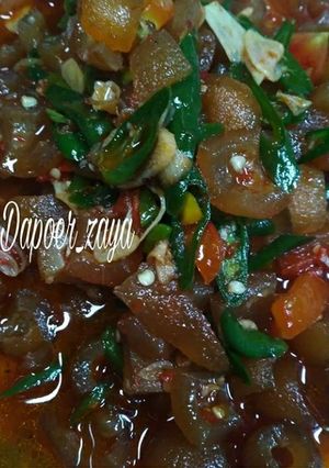 Foto resep Tumis kikil cabe ijo