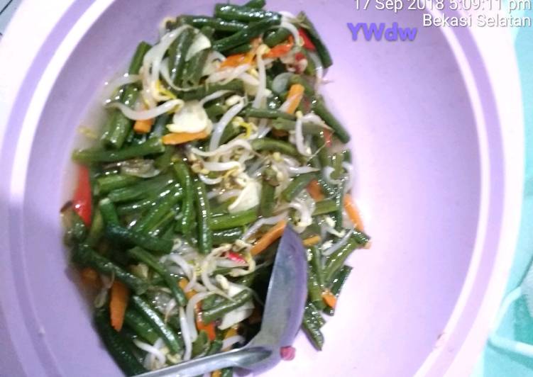 Tumis Kacang Panjang+Wortel+Tauge