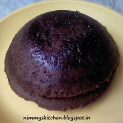 A picture of Chocolate cake in 3 minutes.