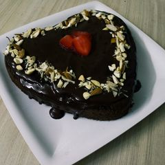A picture of Ragi jaggery cake.