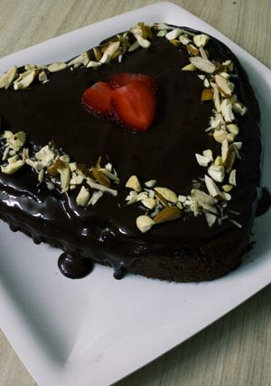 A picture of Ragi jaggery cake.