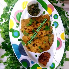 A picture of Drumstick leaves paratha.