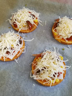 Una foto de Mini pizzas de calabaza