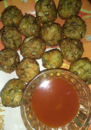 A picture of Manchurian spicy balls.