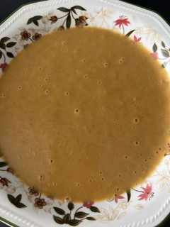 Una foto de Crema de lentejas y zanahoria Thermomix
