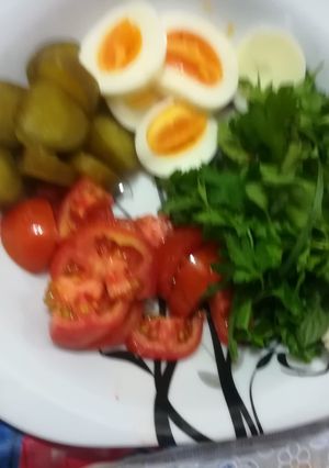 عکسی از دستور تخم مرغ آبپز