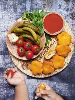 عکسی از دستور ناگت مرغ