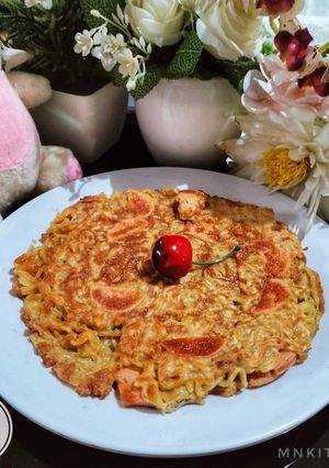 Foto resep Pizza Mie Sosis (Simple)