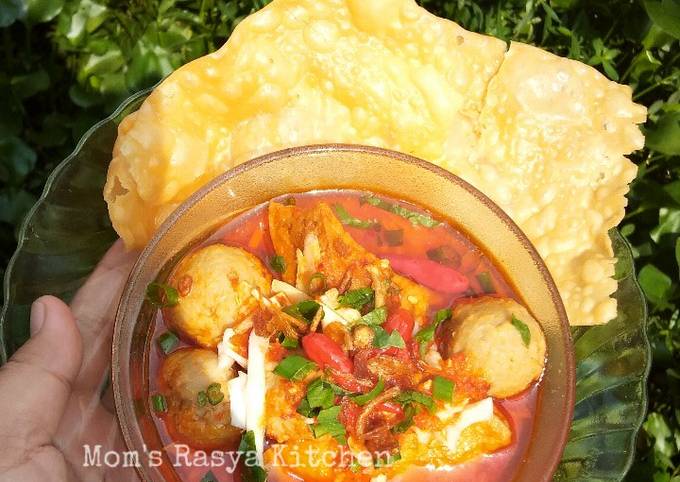 Resep Bakso Kuah Pedas Oleh Moms Rasya Kitchen Cookpad