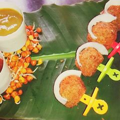 A picture of Masoor chana cheese pops.