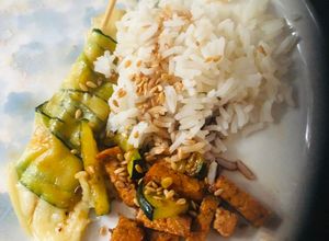 Une photo de Brochettes bœuf fromage pour les végétariens